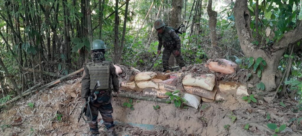 Assam Rifles Conducts Area Domination Patrol in Jiribam District Assam Rifles Conducts Area Domination Patrol in Jiribam District