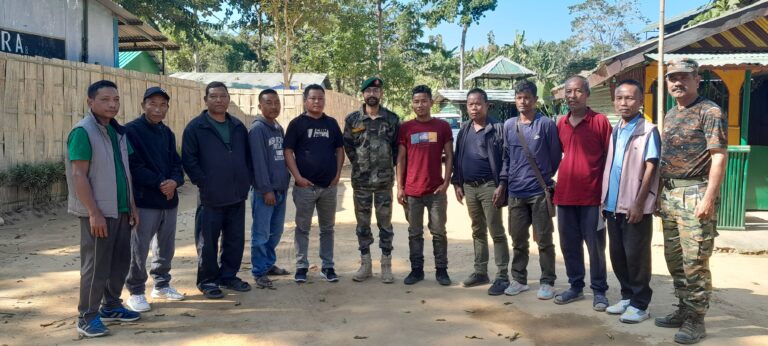Assam Rifles personnel and local CSOs engaged in a fruitful discussion for enhancing security and cooperation in Boro Bekera subdivision.