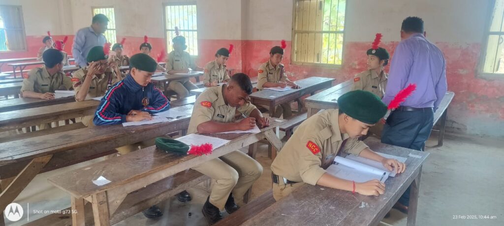 ASSAM RIFLES ENSURES SMOOTH CONDUCT OF NCC ‘B’ CERTIFICATE EXAMINATION IN JIRIBAM