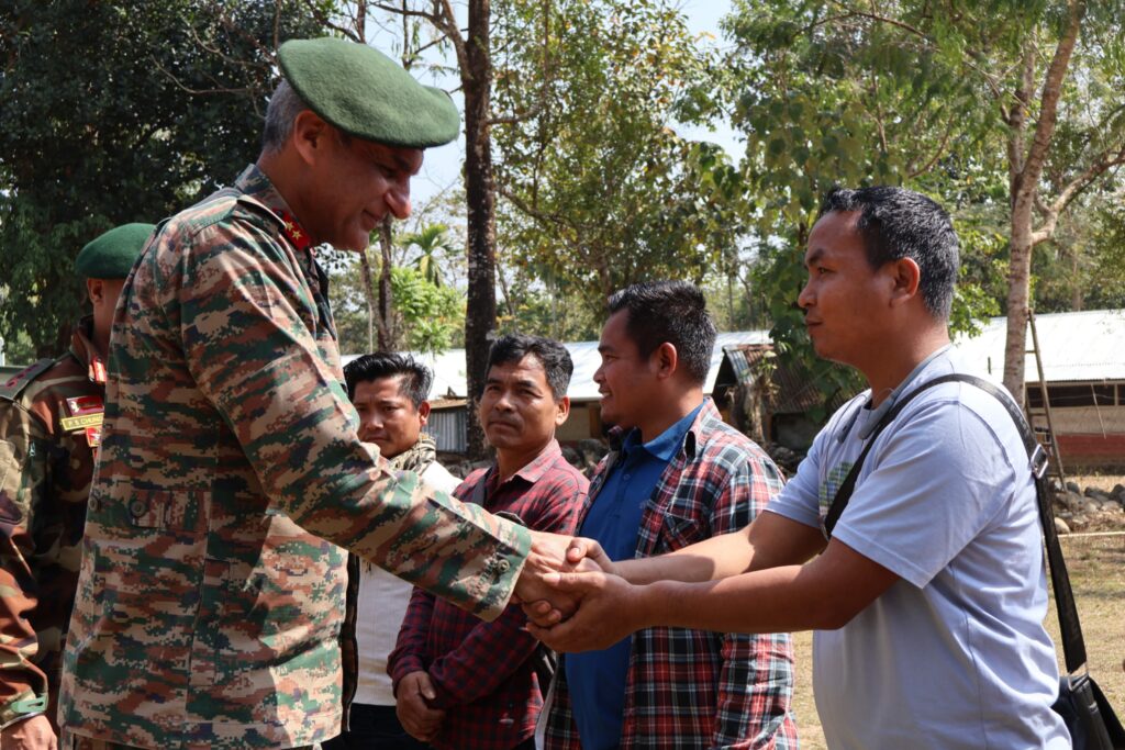 INSPECTOR GENERAL ASSAM RIFLES (EAST) INTERACTS WITH CSOS AND VILLAGERS IN JIRIBAM. INSPECTOR GENERAL ASSAM RIFLES (EAST) INTERACTS WITH CSOS AND VILLAGERS IN JIRIBAM.