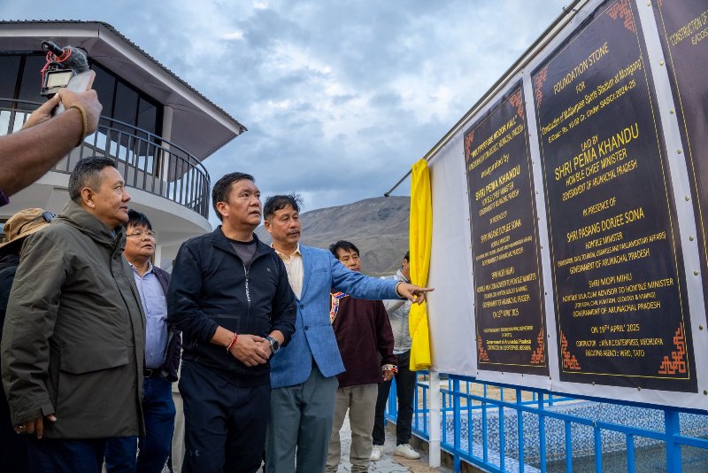 The chief minister of Arunachal Pradesh establishes the framework for several development projects in Mechuka valued at Rs 100 cr. The chief minister of Arunachal Pradesh establishes the framework for several development projects in Mechuka valued at Rs 100 cr.