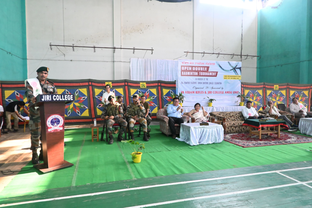 ASSAM RIFLES ORGANISES BADMINTON TOURNAMENT FOR THE YOUTH OF JIRIBAM