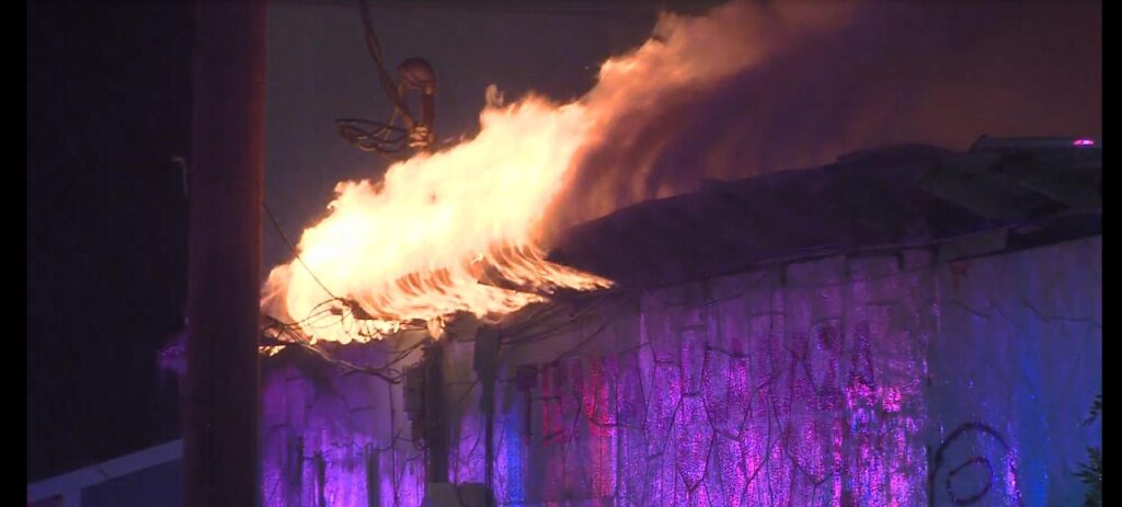 A Large Blaze of fire Consumes an Electronics Store in Jorhat. A Large Blaze of fire Consumes an Electronics Store in Jorhat.