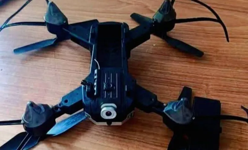 A drone was found in Sribhumi, close to the border between India and Bangladesh. A drone was found in Sribhumi, close to the border between India and Bangladesh.