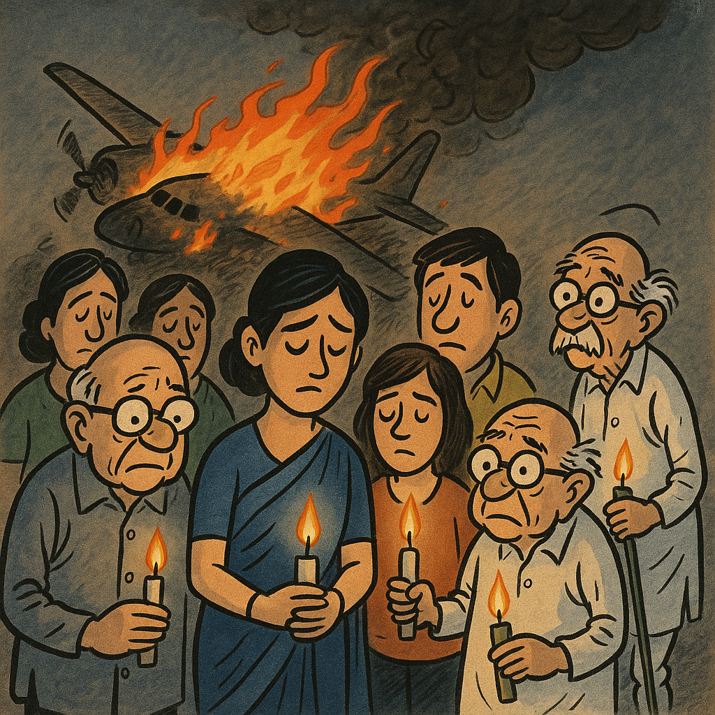 Thoubal offers condolences to the victims of the Air India disaster as Manipur comes together in sadness. Thoubal offers condolences to the victims of the Air India disaster as Manipur comes together in sadness.