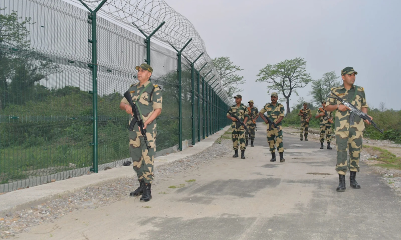 Meghalaya: BSF marks 59 km of the Indo-Bangladesh border that is unfenced Meghalaya: BSF marks 59 km of the Indo-Bangladesh border that is unfenced