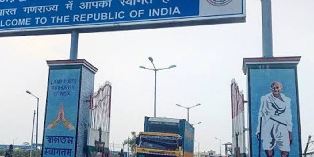 India prohibits importing jute and other goods from Bangladesh via land routes. India prohibits importing jute and other goods from Bangladesh via land routes.