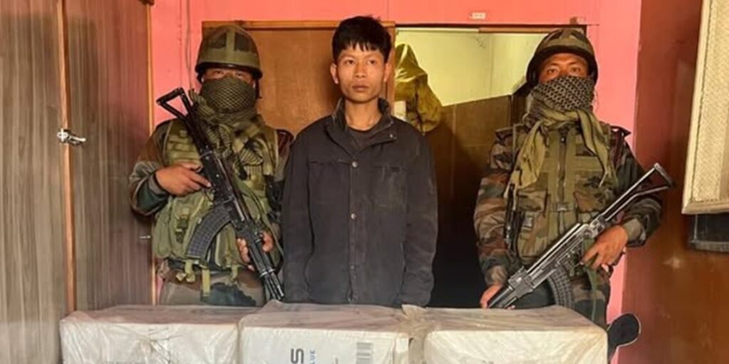 Assam Rifles arrests two in Mizoram and seizes meth valued at Rs 10.43 crores. Assam Rifles arrests two in Mizoram and seizes meth valued at Rs 10.43 crores.