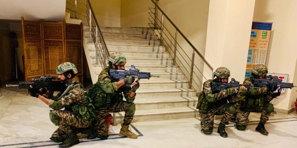 A multi-agency counterterrorism exercise was held in the Secretariat of Tripura. A multi-agency counterterrorism exercise was held in the Secretariat of Tripura.