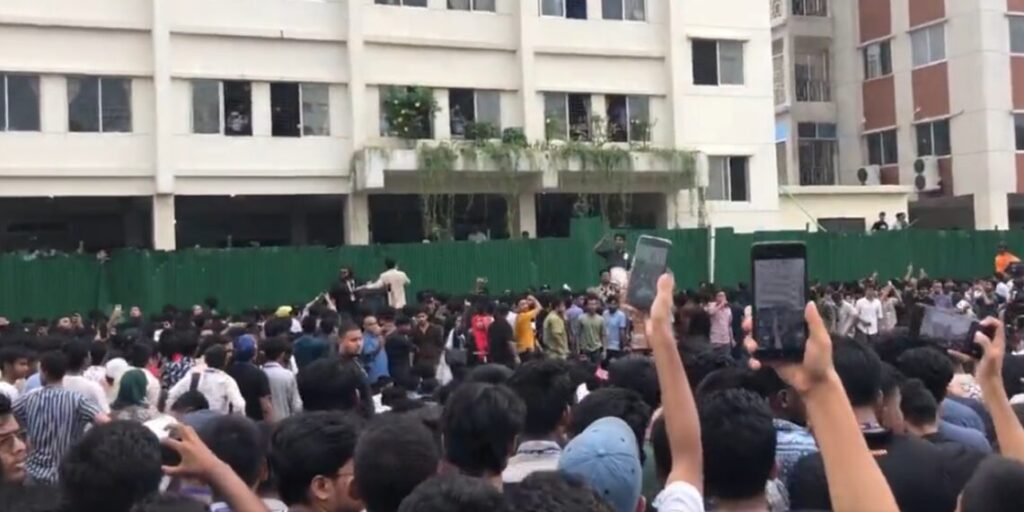 As the number of fatalities from the Bangladesh Air Force plane disaster grows to 31, protests break out in Dhaka. As the number of fatalities from the Bangladesh Air Force plane disaster grows to 31, protests break out in Dhaka.