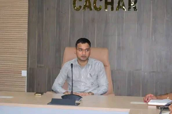 Officials attend high-level discussion on Silchar flyover, Barak River RCC bridge, and SMCH road widening project.
