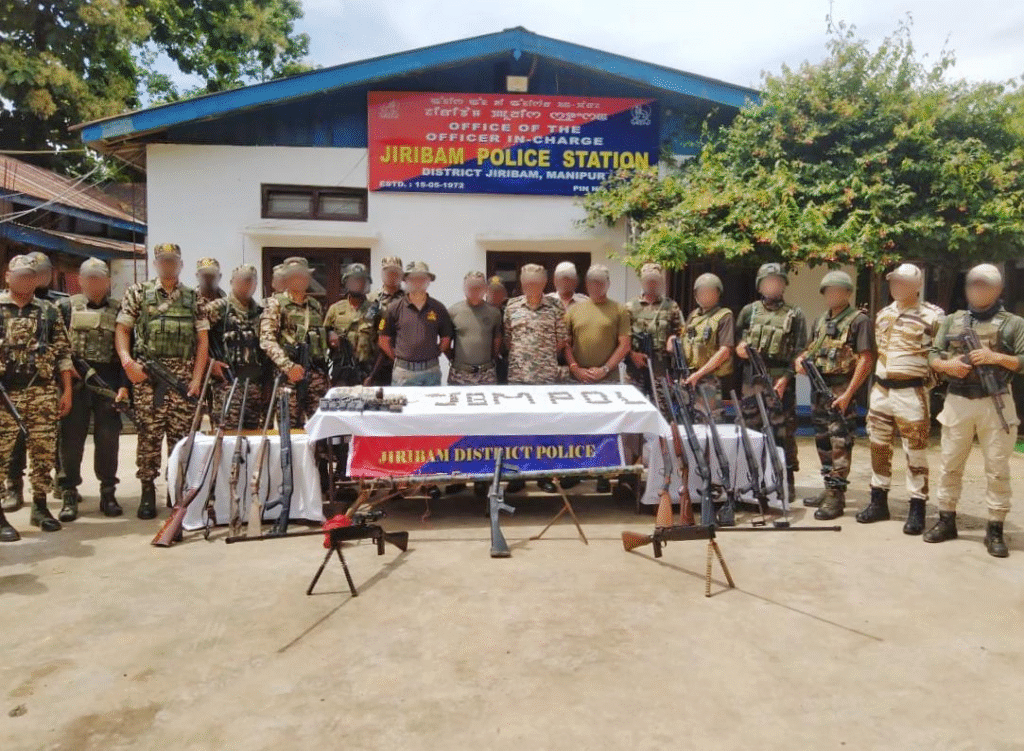 Assam Rifles Recovers Huge Cache Of Arms In Uchathol And Jairalpokpi Villages In Jiribam District, Manipur