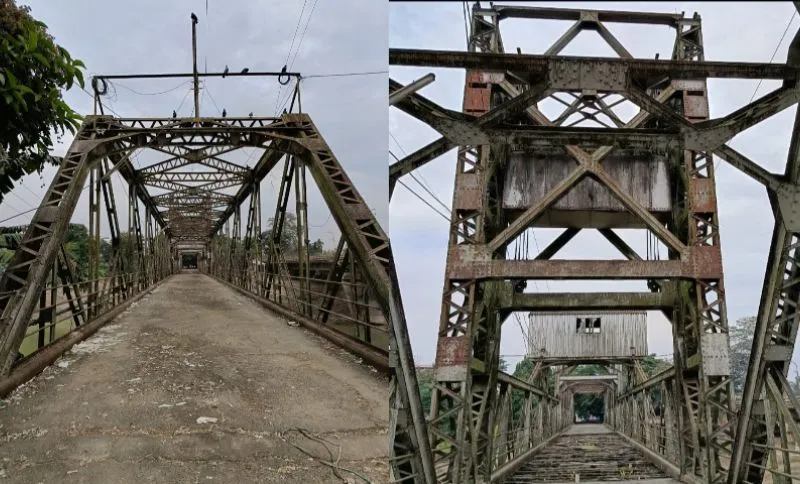Assam: A novel bridge in Sivasagar is the subject of new controversy. Assam: A novel bridge in Sivasagar is the subject of new controversy.