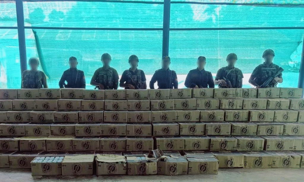 Assam Rifles Seize Country-Made Liquor Worth ₹15 Lakh in Manipur’s Jiribam District Assam Rifles Seize Country-Made Liquor Worth ₹15 Lakh in Manipur’s Jiribam District