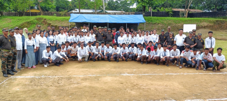 Assam Rifles hosts youth event in Jiribam featuring equipment display and student engagement