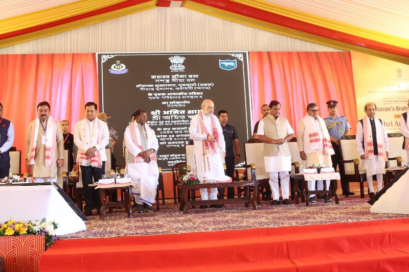 Assam Raj Bhawan’s new Brahmaputra wing is opened in Guwahati by Home Minister Amit Shah.