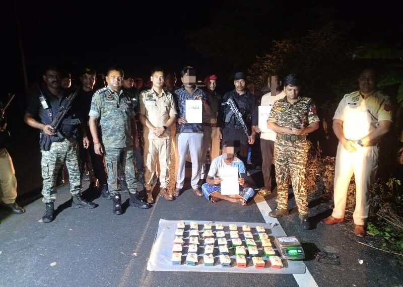 Two individuals were apprehended in Assam with contraband valued at Rs 2.5 crore.