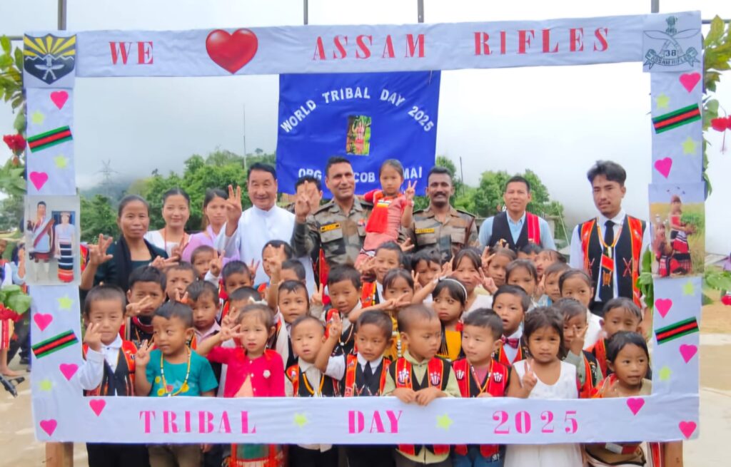ASSAM RIFLES CELEBRATES WORLD TRIBAL DAY IN TAMENGLONG, MANIPUR ASSAM RIFLES CELEBRATES WORLD TRIBAL DAY IN TAMENGLONG, MANIPUR