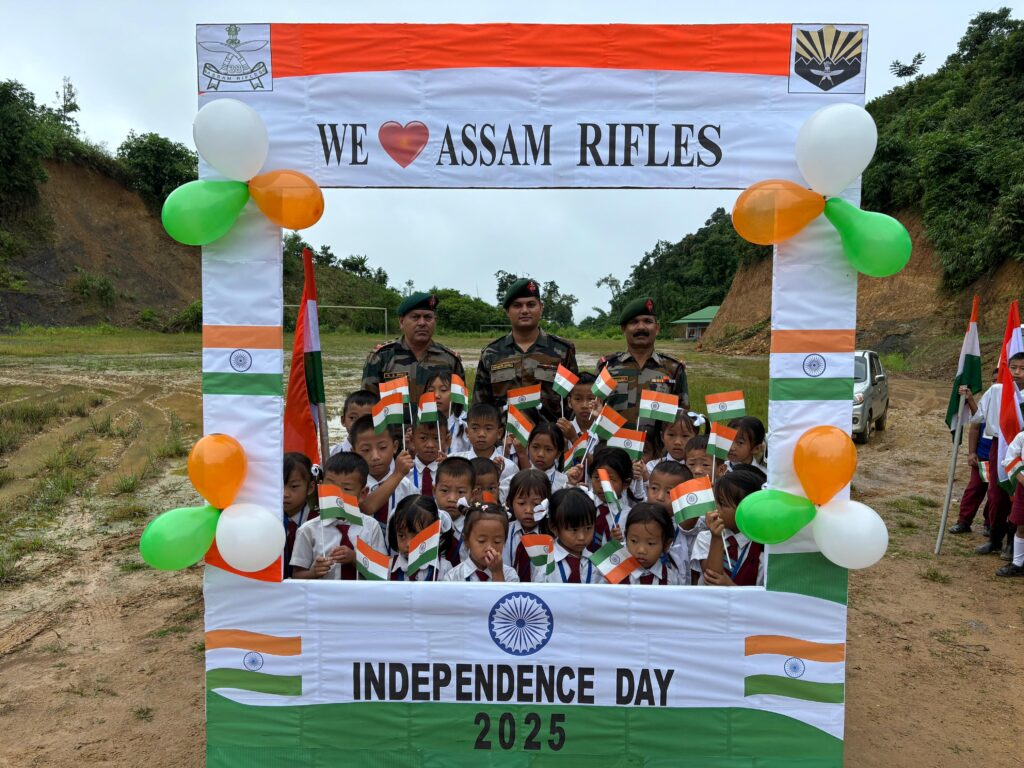 ASSAM RIFLES CELEBRATES 79TH INDEPENDENCE DAY IN CACHAR, JIRIBAM, TAMENGLONG AND NONEY DISTRICTS.