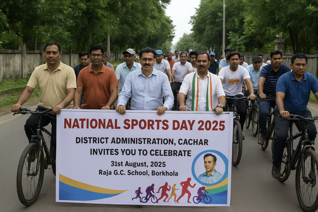 Cachar District Administration to Celebrate National Sports Day 2025 with Three-Day Programme