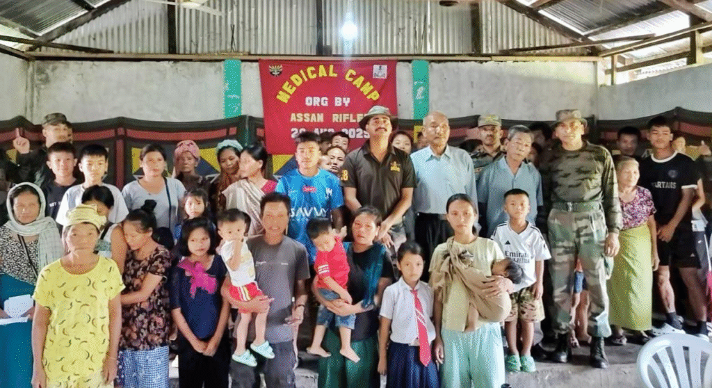 Assam Rifles Organises Medical Camp at Phaitol Village, Jiribam District