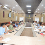 Deputy Commissioner Mridul Yadav chairs a high-level review meeting with officials at Cachar Conference Hall