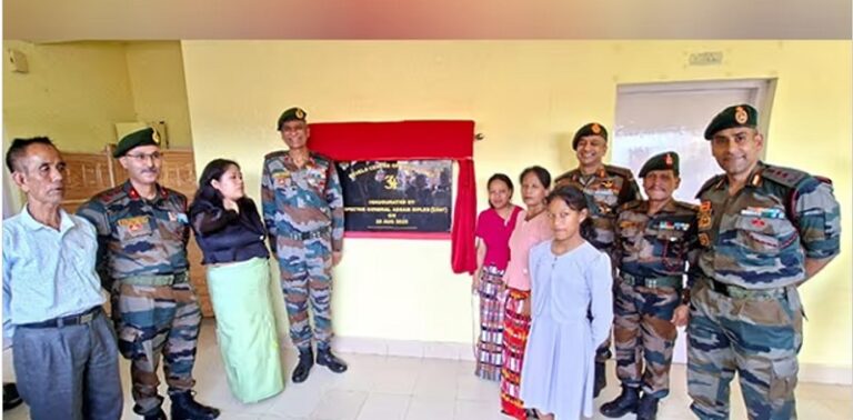 The Mizoram education center is renamed by the Assam Rifles in honor of Bevela Lushai, a recipient of the gallantry award.