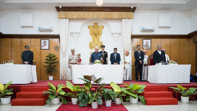 The tenth Chief Justice of the Manipur High Court, Justice M Sundar, was sworn in. The tenth Chief Justice of the Manipur High Court, Justice M Sundar, was sworn in.