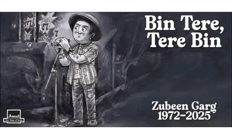 Amul’s well-known homage to Zubeen Garg evokes strong feelings throughout India. Amul’s well-known homage to Zubeen Garg evokes strong feelings throughout India.