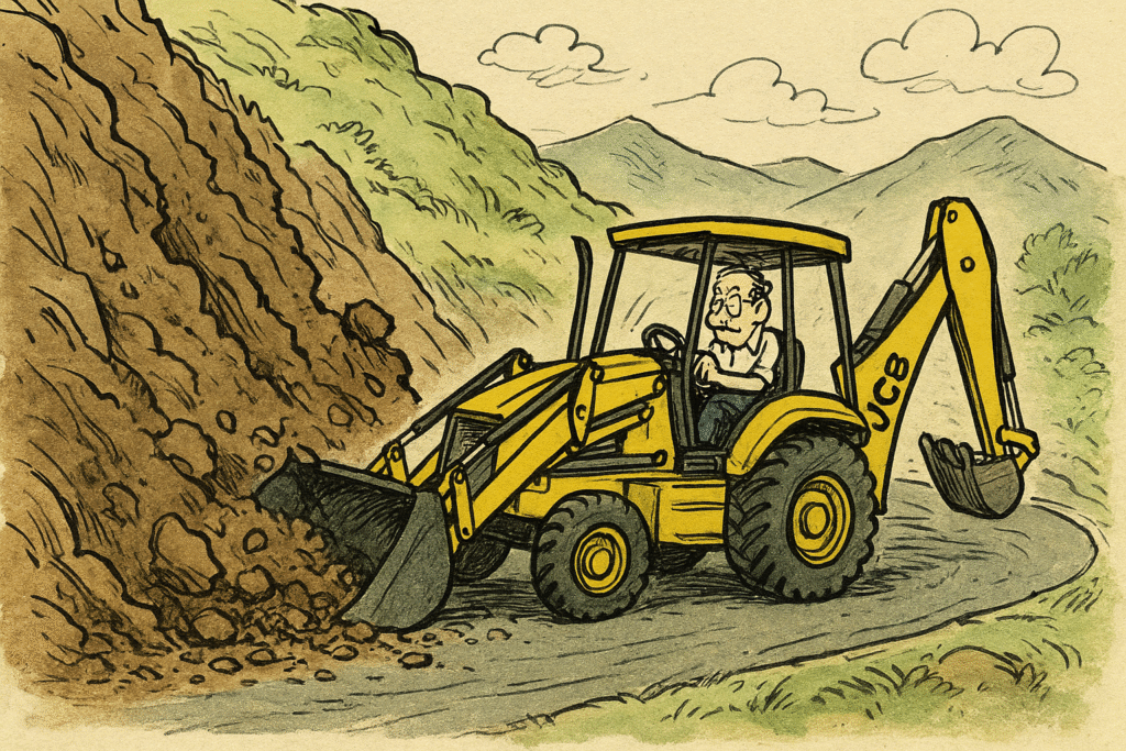 The Silchar-Imphal route is shut off by a landslide, leaving hundreds of cars stuck. The Silchar-Imphal route is shut off by a landslide, leaving hundreds of cars stuck.