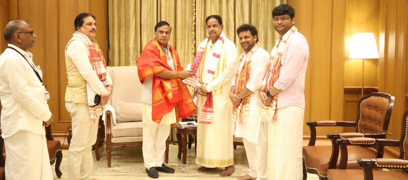 Assam’s chief minister and TTD discuss building a Sri Venkateswara Swamy temple in Guwahati.