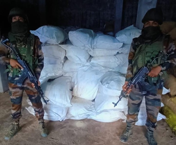 In Mizoram, Assam Rifles confiscate areca nuts and poppy seeds that were smuggled in from Myanmar.
