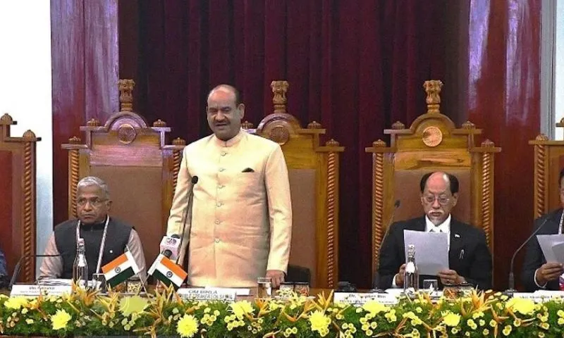 Om Birla calls on decision-makers in the Northeast to create programs that advance regional development in Nagaland. Om Birla calls on decision-makers in the Northeast to create programs that advance regional development in Nagaland.