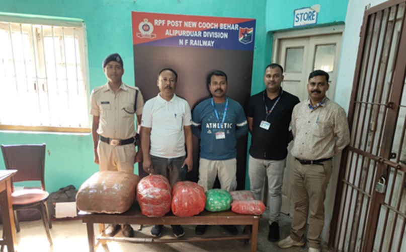 RPF intensifies its anti-drug campaign throughout the Northeast and confiscates contraband valued at Rs 9.4 crore.