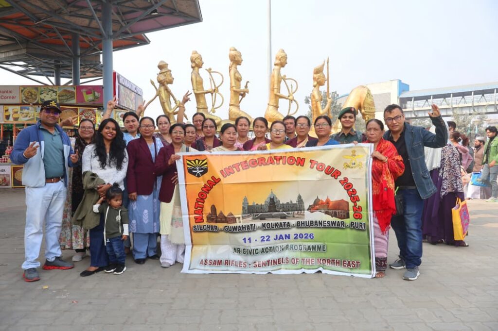 ASSAM RIFLES NATIONAL INTEGRATION TOUR FOR JIRI IMA MEIRA PAIBI APUNBA LUP (JIMPAL) REACHES KOLKATA